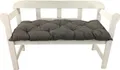 Bankauflage Ibiza - Polsterauflage für Gartenbänke Gemütlich & Langlebig, Farbe:Grau, Größe:140 x 45 cm