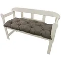 NYVI Bankauflage Ibiza 140x45 cm Grau - Polsterauflage für Gartenbänke Gemütlich & Langlebig - Sitzauflagen für Bänke Outdoor & Indoor - Sitzkissen Auflage Bank Sitzbank