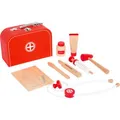 small-foot Arztkoffer 11183, Arztkoffer Spielset, aus Holz, 9-teilig