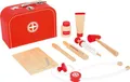 Arztkoffer Spielset, Doktorkoffer, 9 Teile, aus Holz