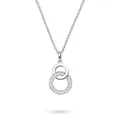 s.Oliver Necklace - Elegante Halskette aus poliertem 925er Silber - Silber - Rolokette 50 cm - wasserfest & hautfreundlich
