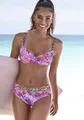 Bügel-Bikini-Top "Haruna", mit Muster-Mix, Gr. 36 - Cup C, rosa bedruckt Cup C