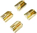 Gardinia Klebehaken für Vitragestangen, 4 Stück, Mit Stahlstift, Selbstklebend, Höhe: 11 mm, Messing