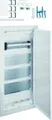 Hager Multimediaverteiler UP VU48NW | 4-reihig | 4x12TE | Unterputz | PatchPanel | 3-fach Steckdose | IP30 | weiß