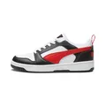 PUMA Rebound V6 Low Unisex Sneaker , Puma White For All Time Red Puma Black, 37 EU