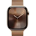 Watch Series 10, Smartwatch gold, Titangehäuse, 46 mm, Milanaise Armband gold M/L, Cellular
