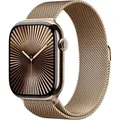 Apple Watch 10 46mm GPS+4G Titan Milanaise Armband M/L gold/gold - Gold