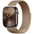 Apple Watch S10 Gold Titanium Milanese Loop Gold - M/L GPS + Cellular 46mm MX003QF/A 2024