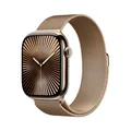 Apple Watch Series 10 Titan Gold (GPS + Cellular) 46mm (Milanaise Armband gold) M/L MX003QF/A