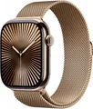 Apple Watch Series 10 (46mm) GPS+4G gold/gold Titan mit Milanaise Armband M/L