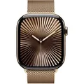 APPLE Watch Series 10 GPS + Cellular 46mm Gold Titanium Case with Gold Milanese Loop - M/L