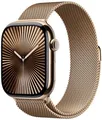 Apple Watch 10 LTE Gold Titan 46mm Milanaise Loop Gold M/L MX003