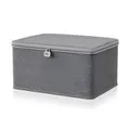 VerschließBare Box AbschließBar 30 x20 x14 cm,Faltboxen Mit Deckel,Aufbewahru...
