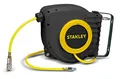 Stanley Druckluftschlauchtrommel 9045698STN - Luftschlauch 9 Meter - Max. 12 Bar - Automatisches Rückspulsystem - Wandhalterung - Schwarz/Gelb