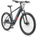 Telefunken E-Bike, Grau, Metall, 114.6 cm, Akkustatusanzeige, Geschwindigkeitsanzeige, Freizeit, E-Mobilität, E-Bikes