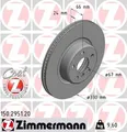 2x Bremsscheibe Zimmermann 150.2951.20 2 Bremsscheiben Vorderachse Vorne