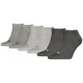 PUMA Sneakersocken Soft Cotton (3-Paar) mit Cat-Logo und PUMA-Schriftzug grau 35-38