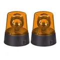 Rundumleuchte Partylicht Polizeilicht LED Signallampe Partyleuchte 2er Set
