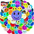 100 wasserdichte Vinyl Aufkleber Smile Gesichts Sticker Set für Kinder und Dekor