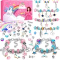 Schmuck Bastelset Mädchen, Armbänder, Halsketten, Ostergeschenk, Kinder, 6-12...