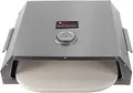 ACTIVA Pizza Box, Edelstahl Pizzaaufsatz ca. 44,5 x 13 x 35,5 cm, BBQ-Pizzaofen mit Temperaturanzeige für Holzkohlegrills und Gasgrills, Pizzaofen mit Pizzastein ca. 33,5 x 27,5 cm