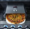 Universelle Pizzabox Pizzaofen aus Edelstahl mit Pizzastein für Grills