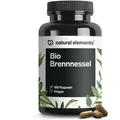 natural elements Brennnessel – 180 Kapseln – 10:1 Brennnesselblattextrakt – hochdosiert