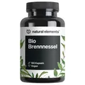 natural elements Bio Brennnessel – 180 Kapseln – 10:1 Brennnesselblattextrakt – hochdosiert