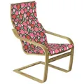 Abakuhaus Stuhlkissen Sitzkissen mit Stuhlkissen mit Hakenschlaufe und Reißverschluss, Blumen Gemalter Tulpe Frühlings-Thema