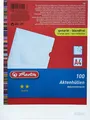 herlitz Sichthülle, DIN A4, PP, transparent, 0,09 mm 100 Hüllen