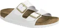 BIRKENSTOCK Damen Arizona White, Birko Flor FLIP Flops, Weiß, 36 EU Schmal
