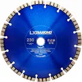 LXDIAMOND Diamant-Trennscheibe 230mm x 25,4mm Diamantscheibe - für Stein Beton Stahlbeton passend für Steinsägen Schneidetische Brückensägen - Betonscheibe 230 mm in Premium Qualität