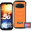 DOOGEE V30 eSIM 5G Outdoor Smartphone ohne Vertrag 8GB+256GB Dimensity 900 Octa Core 6.58'' 120Hz FHD+ 108MP 10800mAh, Orange - Orange