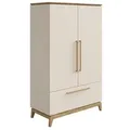 Paidi Kleiderschrank Stiene 123 x 200 cm Dekor Cashmere-Beige