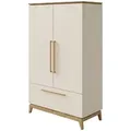 PAIDI Kleiderschrank  Stiene , beige , Maße (cm): B: 123,3 H: 200 T: 57.2