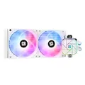 Thermalright AQUA ELITE 240 WHITE V3 Flüssig-CPU-Kühler, 240 Kühlreihen, 2 x 120mm PWM-Lüfter, S-FDB-Lager, für AMD/AM4/AM5, INTEL LGA1150/1151/1155/1156/1200/2011/1700, Desktop CPU-Kühler AIO