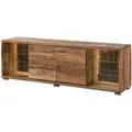 Massivmoebel24 Tv-Board, Braun, Holz, Echtholz,Akazie, 5 Fächer, Rechteckig, 200x63x40 cm, Wohnzimmer, Wohnwände, Lowboards, Lowboards stehend