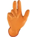 Stronghand Einweghandschuh Grip Orange Grösse 9 orange Nitril EN 388, EN 374 PSA-Kategorie III (9) (0424-8-9)