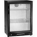 Bartscher Getränkekühlschrank 700121, schwarz, mit Glastür, (B/H/T) 60 x 85 x 50 cm, 124 Liter