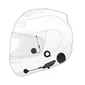 Sena 10U Bluetooth-Kommunikationssystem für Motorräder und Roller mit Fernbedienung für Arai Integralhelme, 10U-AR-11