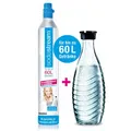 SodaStream Reserve CO2 Zylinder 60L inklusive Glaskaraffe spülmaschinengeeignet