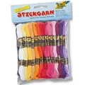 Folia Stickgarn, 52 Docken 8 m, farbig sortiert