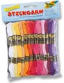 Folia 23991 Bastelset Stickgarn 52ST 26 Farben sortiert 52 Docken a 8 m