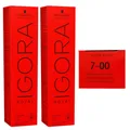 Schwarzkopf Igora Royal 2 x 60 ml 7-00 Mittelblond Natur Extra Haarfarbe Cremefa