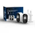 Arlo E3 Hd 2-Cams + 2X Mounts - Schwarz/Weiß