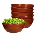 6er Set Tonschale glasiert 15cm 650ml Ton-Geschirr kleine Schüssel Schälchen