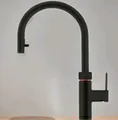 Quooker SET Wasserhahn Flex Schwarz PRO 3 Reservoir Kochend, Warm Kalt Wasser