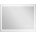 Homcom Badspiegel, Silber, Glas, 60x3.5x80 cm, Badezimmer, Badezimmerspiegel, Badspiegel