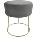 Hocker Marilyn Grau Samt
