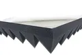 Akustikpur Akustikschaumstoff Pyramidenschaumstoff SELBSTKLEBEND - Schalldämmmatten zur effektiven Akustik Dämmung, ca. 49 cm x 49 cm x 5 cm